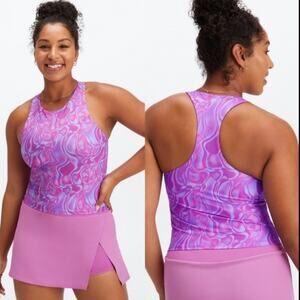 Fabletics Sports Bra Avianna Built-In-Bra Tank SZ S